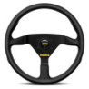 VOLANTE MOMO 320MM PIEL NEGRA MOD.78