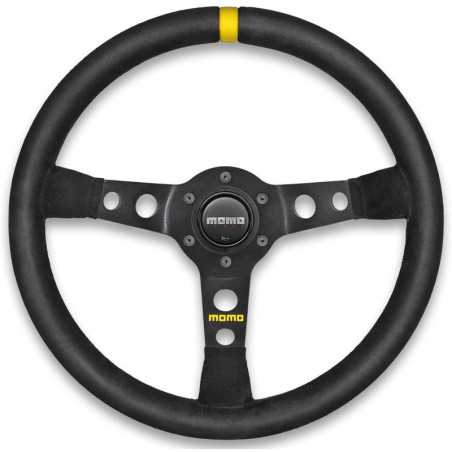 VOLANTE MOMO 350 MM ALCANTARA NEGRO MOD.07