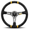 VOLANTE MOMO ULTRA 350 MM MICROFIBRA NEGRO