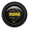 PACK 10 PULSADOR MOMO ARROW LOGO BRILLANTE NEGRO AMARILLO 2CC R