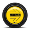 PACK 10 PULSADOR MOMO ARROW LOGO PULIDO AMARILLO NEGRO 2CC F