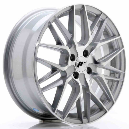 JAPAN RACING RIM JR28 17X7 ET35 4X108 SILVER MACHINED FACE