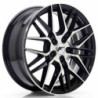 LLANTA JAPAN RACING JR28 17X7 ET35 5X100 GLOSS BLACK MACHINED FACE