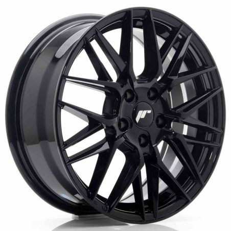 LLANTA JAPAN RACING JR28 17X7 ET35 5X100 NEGRO BRILLANTE
