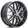 JAPAN RACING RIM JR28 17X7 ET40 4X100 GLOSSY BLACK MACHINED FACE