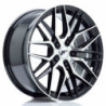 LLANTA JAPAN RACING JR28 17X8 ET40 5X112 GLOSS BLACK MACHINED FACE