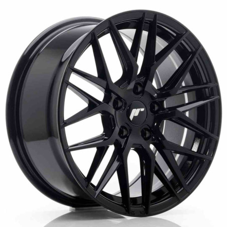 JAPAN RACING RIM JR28 17X8 ET40 5X112 GLOSSY BLACK