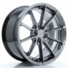 JAPAN RACING JR37 17X8 ET40 4X100 HYPER BLACK WHEEL