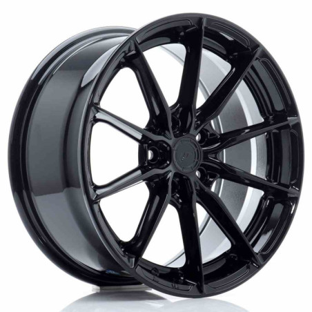 JAPAN RACING RIM JR37 17X8 ET40 5X112 GLOSSY BLACK