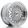 LLANTA JAPAN RACING JR9 17X8,5 ET20-35 BLANK SILVER W/MACHINED LIP+SILVER RIVETS
