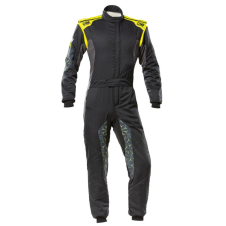 TECHNICA HYBRID RACING SUIT FIA 8856-2018 BLACK / FLUO YELLOW SIZE 44