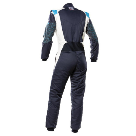 TECHNICA HYBRID RACING SUIT FIA 8856-2018 NAVY BLUE / CYAN SIZE 56
