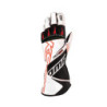 OMP KART KS-2R GLOVES WHITE/BLACK/RED SIZE XXS
