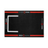 ALFOMBRA COCKPIT 180X120MM NEGRO/ROJO