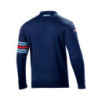 SUDADERA DE ALGODÓN DE CUELLO REDONDO MARTINI-R TALLA M AZUL