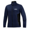 SUDADERA CREMALLERA COMPLETA TALLA XS AZUL/NEGRO
