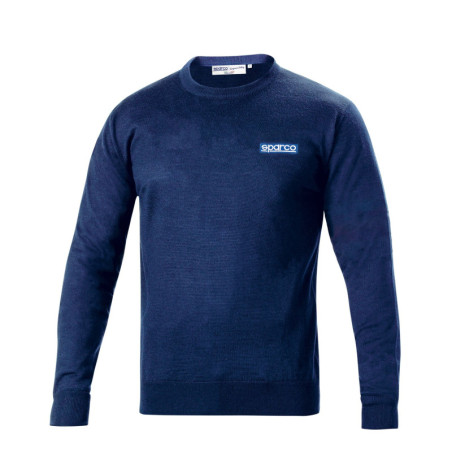 SPARCO ROUND NECK WOOL SWEATSHIRT SIZE M BLUE