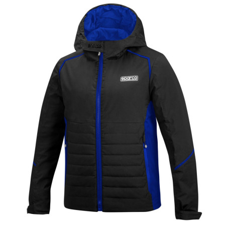 CHAQUETA CORTAVIENTOS SPARCO TALLA XL NEGRO/AZUL