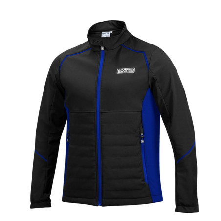SOFTSHELL JACKET SIZE S BLACK/BLUE