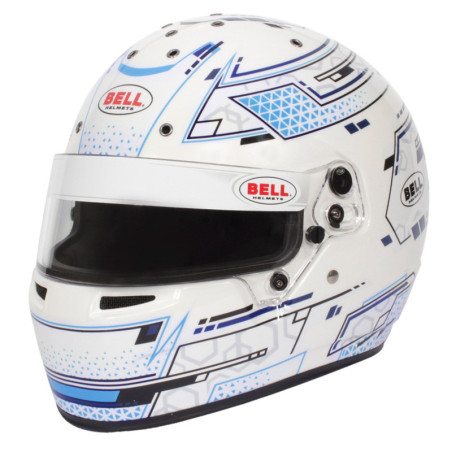 BELL RS7-K STAMINA HELMET WHITE/BLUE SIZE M (58-59) K2020