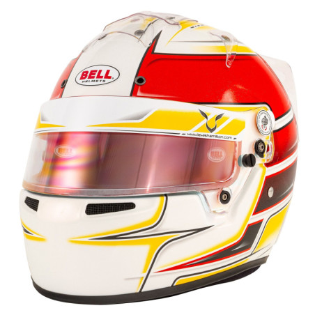 CASCO BELL KC7-CMR LEWIS HAMILTON KARTING BLANCO/ROJO TALLA 54 CMR2016