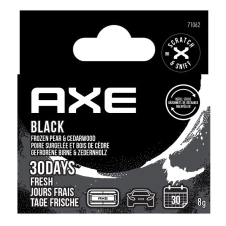 2 RECAMBIOS AMBIENTADOR AXE BLACK