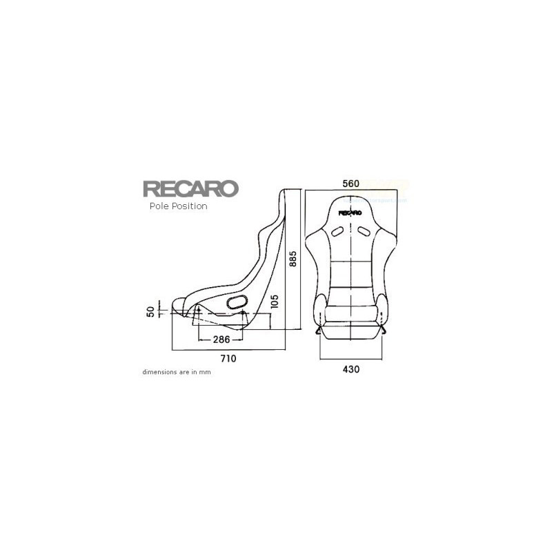 RECARO (FIA) POLE POSITION - VELOUR NEGRO PILOTO&COPILOTO
