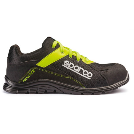 ZAPATILLAS SPARCO PRACTICE JOS TALLA 42 NEGRO/AMARILLO S1P SRC