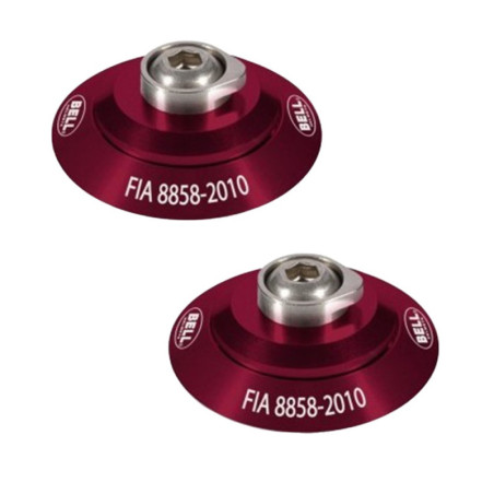 SET DE CLIPS HANS ROJOS FIA8858-2010 - CASCO BELL