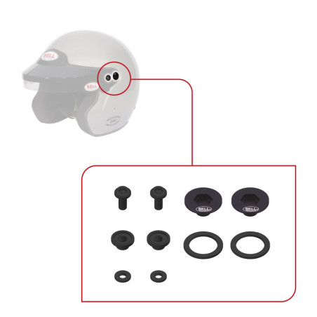 KIT DE ANCLAJES - MAG/MAG RALLY CASCO BELL