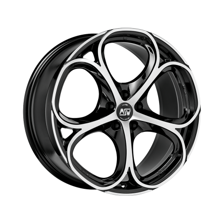 LLANTA MSW 82 8x19 5x110 ET 33 NEGRO BRILLANTE PULIDO