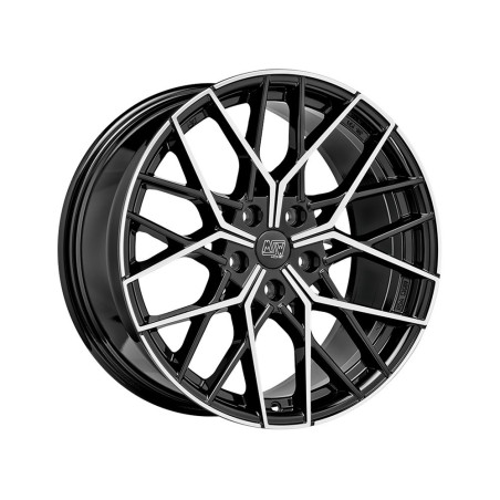 LLANTA MSW 74 8,5x19 5x112 ET 35 NEGRO BRILLANTE PULIDO