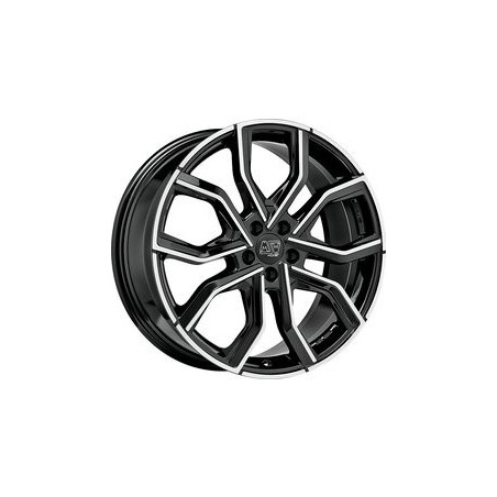 LLANTA MSW 41 8x19 5x108 ET 45 NEGRO BRILLANTE PULIDO