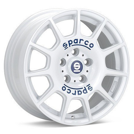 LLANTA SPARCO TERRA 7,5x17 5x114,30 ET 45 BLANCO BLUE LETTERING