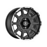 LLANTA SPARCO DAKAR 8,5x18 6x139,70 ET NEGRO MATE LIP POLISHED+RIVETS