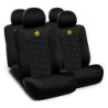 SET COMPLETO CUBRE ASIENTOS MOMO COCHE 11 PIEZAS NEGRO