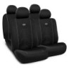 SET COMPLETO CUBRE ASIENTOS MOMO COCHE 11 PIEZAS NEGRO-GRIS