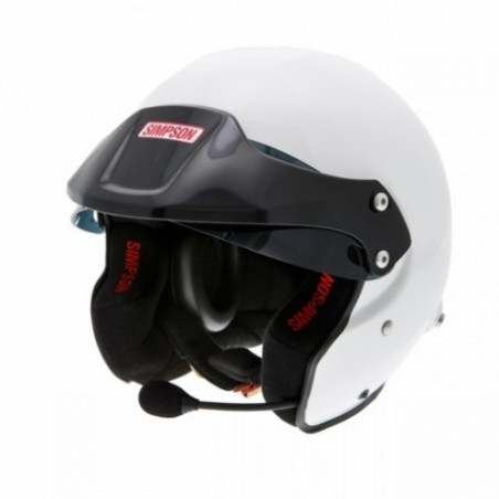 SIMPSON RALLY HELMET 8859 FIA XSMALL Black Peak