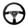 VOLANTE PLANO MOD. CLASSIC PIEL VUELTA BRAZOS NEGROS SERIGRAFIADOS OCC MOTORSPORT