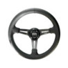Semi-displaced steering wheel nappa leather with black arms
