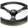 Semi-displaced steering wheel nappa leather with black arms