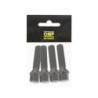 OMP SPEED JUEGO DE 4 TORNILLOS M14X1.25 CONICO LARGO 48MM LLAVE 17 COLOR NEGRO DIN 10.9