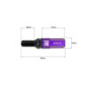 OMP SPEED JUEGO DE 20 TORNILLOS CON PROTECTOR DE ALUMINIO DE COLORES M12X1.25 LLAVE DE 17-19 LARGO 28MM CON PROTECTOR MORADO