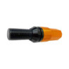 OMP Speed set 20 black wheel bolts M12x1.25 H:17-19 L: 28mm with orange shell of alu.7075+DIN 12.9