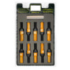 OMP SPEED JUEGO DE 20 TORNILLOS CON PROTECTOR DE ALUMINIO DE COLORES M12X1.5 LLAVE DE 17-19 LARGO 28MM CON PROTECTOR NARANJA