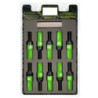 OMP SPEED JUEGO DE 20 TORNILLOS CON PROTECTOR DE ALUMINIO DE COLORES M12X1.5 LLAVE DE 17-19 LARGO 28MM CON PROTECTOR VERDE
