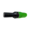 OMP Speed set 20 black wheel bolts M14x1.25 H:17-19 L: 28mm with green shell of alu.7075+DIN 12.9