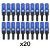 OMP SPEED JUEGO DE 20 TORNILLOS CON PROTECTOR DE ALUMINIO DE COLORES M14X1.5 LLAVE DE 17-19 LARGO 28MM CON PROTECTOR AZUL