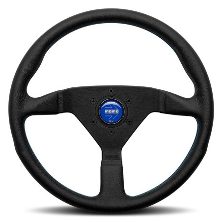 VOLANTE MOMO MONTECARLO 350 MM NEGRO/AZUL