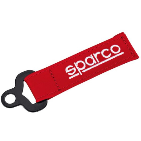 RED LEATHER KEYCHAIN